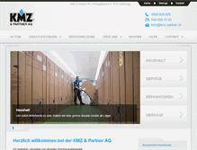 Tablet Screenshot of kmz-partner.ch